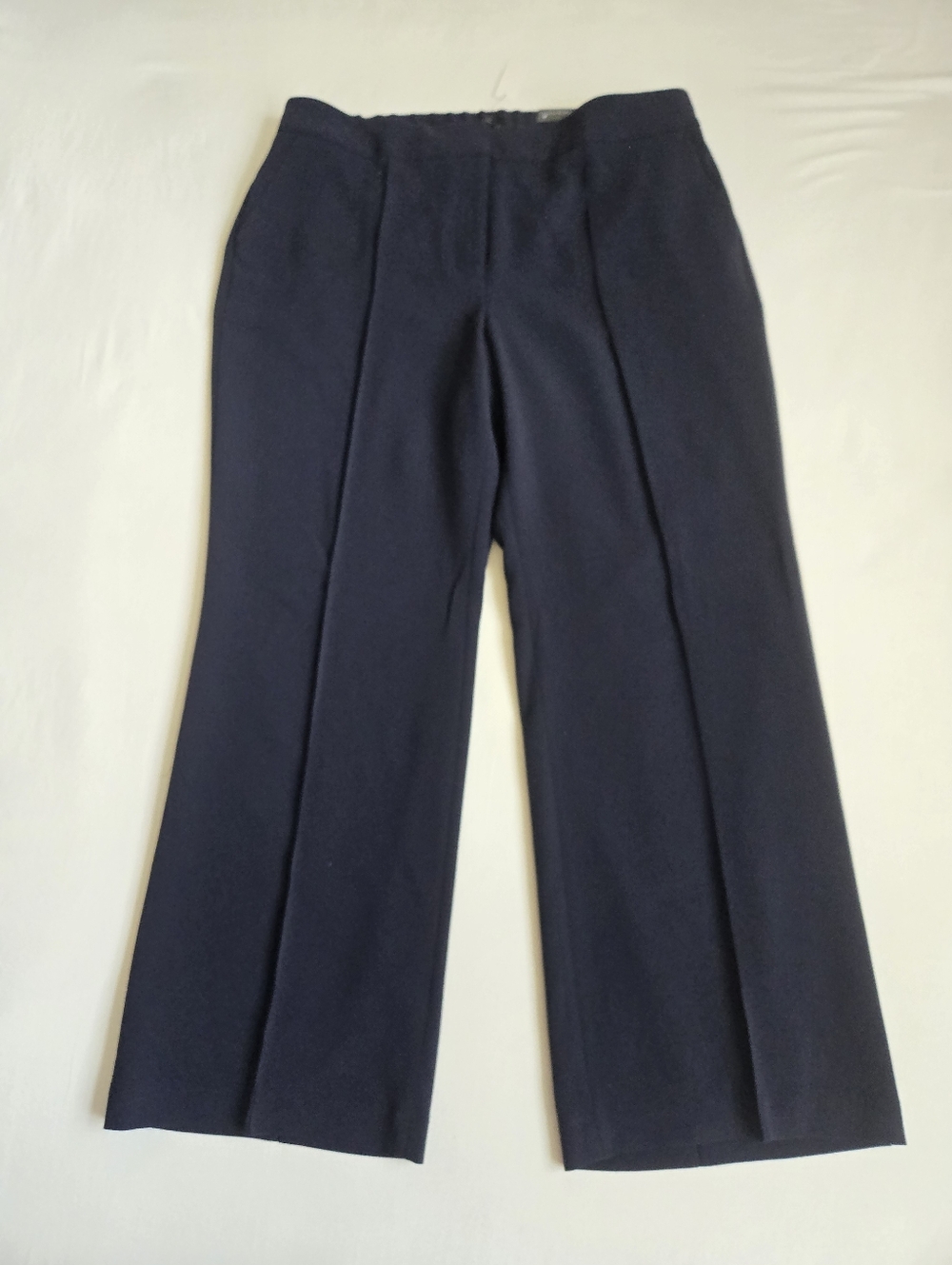 Talbots Nwt Easy Travel Wide Leg Pant Pants Trousers Lined Navy Blue 16W
